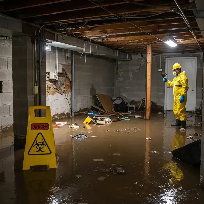 Flooded Basement Electrical Hazard in Thatcher, AZ Property